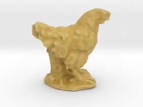 Chicken Miniature in Tan Fine Detail Plastic