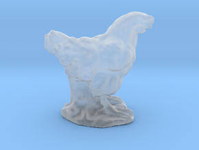 Chicken Miniature in Clear Ultra Fine Detail Plastic