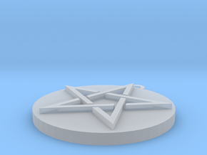 Pentagram Pendant in Clear Ultra Fine Detail Plastic