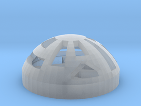 Button Dome in Clear Ultra Fine Detail Plastic