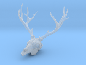 Deer Skull Pendant - 3DKitbash.com in Clear Ultra Fine Detail Plastic