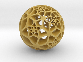 Flower of Life in Tan Fine Detail Plastic