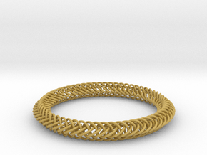 Half-Persian 4-in-1 Chainmail Bracelet in Tan Fine Detail Plastic
