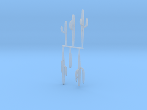 Z Scale Saguaro Collection 02 in Clear Ultra Fine Detail Plastic