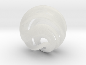  Spiral Sphere Pendent in Clear Ultra Fine Detail Plastic
