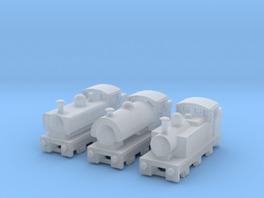 T-gauge Mix Tank Engines - Uses Eishindo Wheels in Clear Ultra Fine Detail Plastic