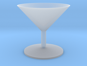 Martini Glass in Clear Ultra Fine Detail Plastic