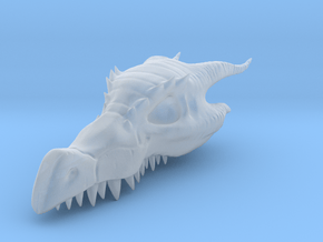 Dragon Skull Pendant - 3DKitbash.com in Clear Ultra Fine Detail Plastic