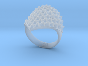 Dragon Scales Ring in Clear Ultra Fine Detail Plastic: 5.5 / 50.25