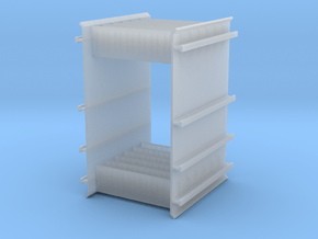 End Rack For Rail Train in Clear Ultra Fine Detail Plastic
