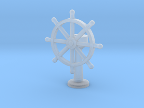1:144 Scale Ship's Wheel in Clear Ultra Fine Detail Plastic