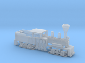 Shay Steam Locomotive Shell in Clear Ultra Fine Detail Plastic