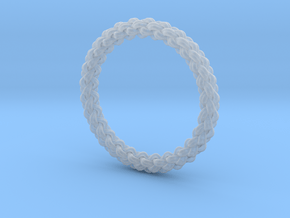 6-strand Round Braid Ring in Clear Ultra Fine Detail Plastic