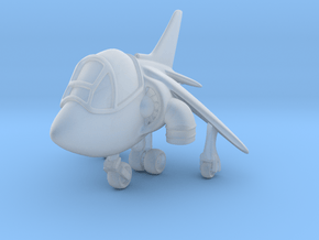 Cartoon Harrier Jump Jet in Clear Ultra Fine Detail Plastic