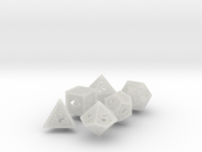Woven Dice - Big in Clear Ultra Fine Detail Plastic