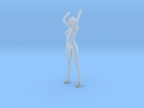 RacingGirl Stand 70mm in Clear Ultra Fine Detail Plastic