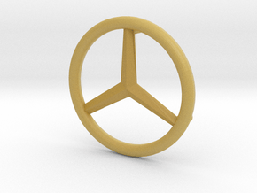 Mercedes Logo - Playbig in Tan Fine Detail Plastic