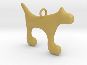 Dog1 in Tan Fine Detail Plastic