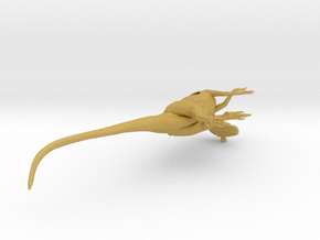 1/40 Cryolophosaurus - Laying on Side in Tan Fine Detail Plastic