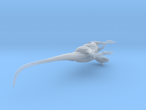 1/40 Cryolophosaurus - Laying on Side in Clear Ultra Fine Detail Plastic