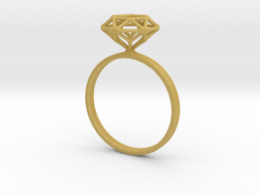 Diamond Ring 52 in Tan Fine Detail Plastic