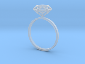 Diamond Ring 52 in Clear Ultra Fine Detail Plastic
