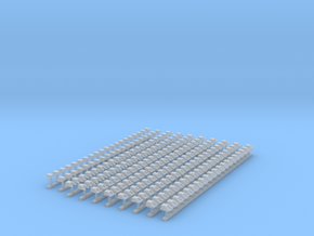 A22 N scale stake pockets for MTL x180+40 in Clear Ultra Fine Detail Plastic