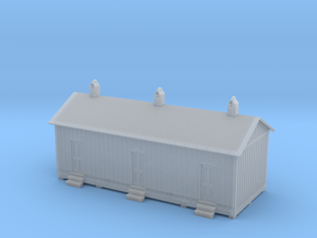 HO Engine Yard Labors House in Clear Ultra Fine Detail Plastic