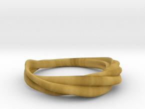 Crease Bracelet  in Tan Fine Detail Plastic