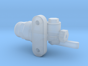 H21A Retaining Valve in Clear Ultra Fine Detail Plastic