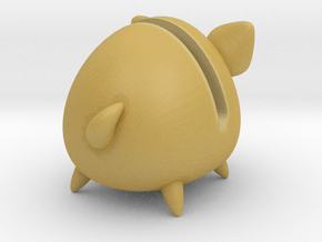 Micro Piggy Bank (Small) in Tan Fine Detail Plastic