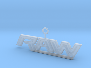 Raw Logo in Clear Ultra Fine Detail Plastic