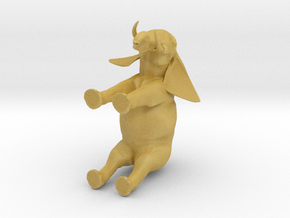 3D Africa Elephant in Tan Fine Detail Plastic
