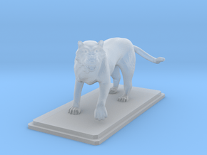 Tiger figure in Clear Ultra Fine Detail Plastic
