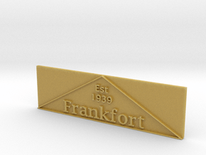 1:24 Frankfort Triangle 2 in Tan Fine Detail Plastic