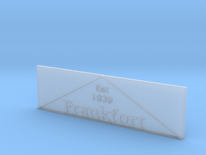 1:24 Frankfort Triangle 2 in Clear Ultra Fine Detail Plastic