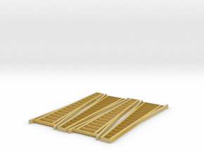 N Scale, Four 15' Orchard Ladders in Tan Fine Detail Plastic