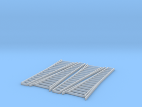 HO Scale, Four 15' Ladders in Clear Ultra Fine Detail Plastic