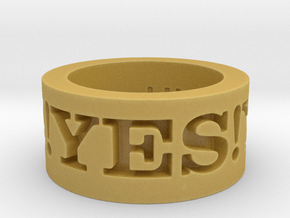 Yes! Ring Design Ring Size 8.5 in Tan Fine Detail Plastic