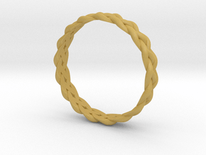 4 Strand Loose Ring in Tan Fine Detail Plastic