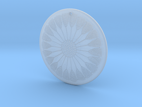 Asterolampra eximia pendant ~ 35mm (1&1/3 inch) in Clear Ultra Fine Detail Plastic