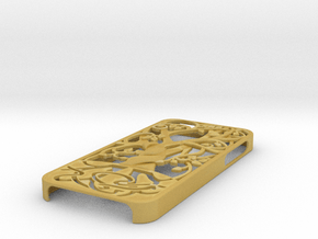 Iphone 5, 5S case "Tree of life" in Tan Fine Detail Plastic