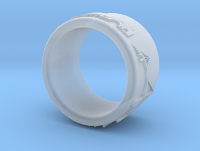 Hamburg Ring 1 in Clear Ultra Fine Detail Plastic