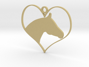 Horse Heart in Tan Fine Detail Plastic