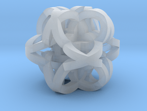 Celtic Knot Cube in Clear Ultra Fine Detail Plastic