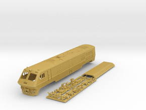 VIA / Amtrak LRC Loco (motorized end) N Scale in Tan Fine Detail Plastic