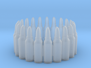 7.62x39 Bullet Round Ring #1, Ring Size 10 in Clear Ultra Fine Detail Plastic
