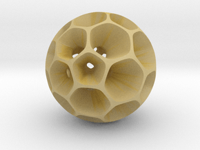 Pollen - Pendant / Keychain in Tan Fine Detail Plastic
