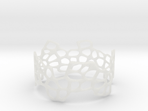 Cells Bracelet (67mm) in Clear Ultra Fine Detail Plastic