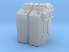 NATO 20L Jerry Can 1/10 Scale X2 in Clear Ultra Fine Detail Plastic